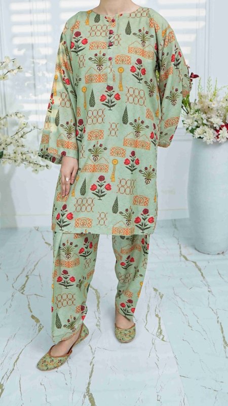 Botanic Bliss 3 Piece Unstitched X Khussa (Combo Set)