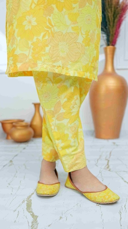 Sunshine Bloom 2 piece Stitched X KHUSSA (COMBO SET)